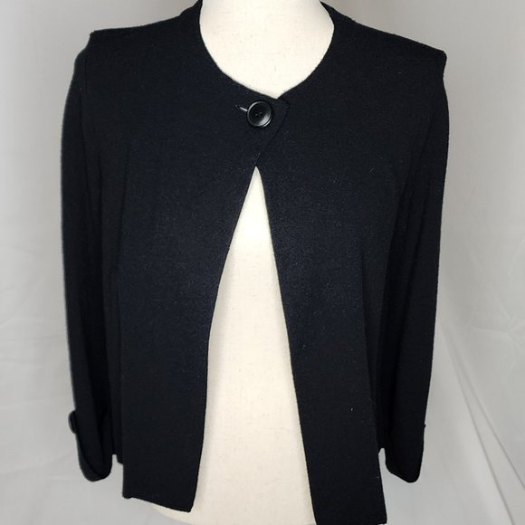 Anthropologie 3/4 sleeve Black Cardigan Size S - Picture 2 of 11